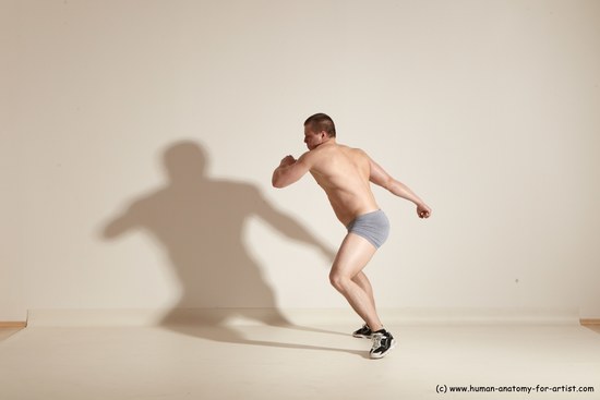 Underwear Martial art Man White Standing poses - ALL Athletic Short Brown Standing poses - simple Dynamic poses Academic