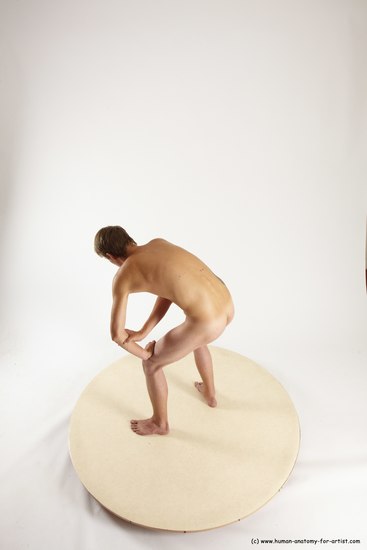 Nude Man White Standing poses - ALL Slim Short Brown Standing poses - simple Multi angles poses Realistic