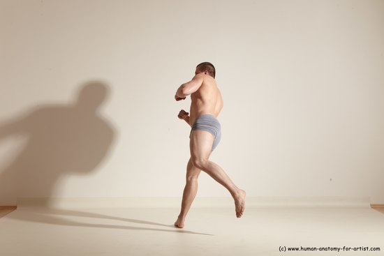 Underwear Martial art Man White Standing poses - ALL Athletic Short Brown Standing poses - simple Dynamic poses Academic