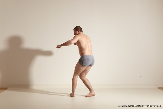 Underwear Martial art Man White Standing poses - ALL Athletic Short Brown Standing poses - simple Dynamic poses Academic