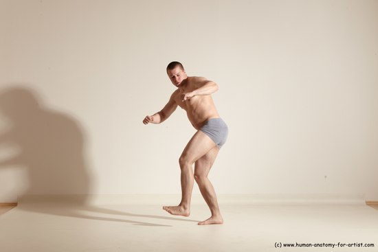 Underwear Martial art Man White Standing poses - ALL Athletic Short Brown Standing poses - simple Dynamic poses Academic