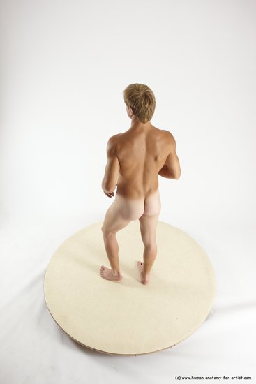 Nude Man White Standing poses - ALL Athletic Short Brown Standing poses - simple Multi angles poses Realistic