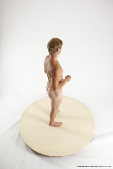 Nude Man White Standing poses - ALL Athletic Short Brown Standing poses - simple Multi angles poses Realistic