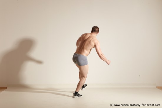 Underwear Martial art Man White Standing poses - ALL Athletic Short Brown Standing poses - simple Dynamic poses Academic