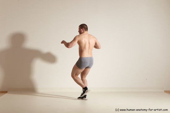 Underwear Martial art Man White Standing poses - ALL Athletic Short Brown Standing poses - simple Dynamic poses Academic