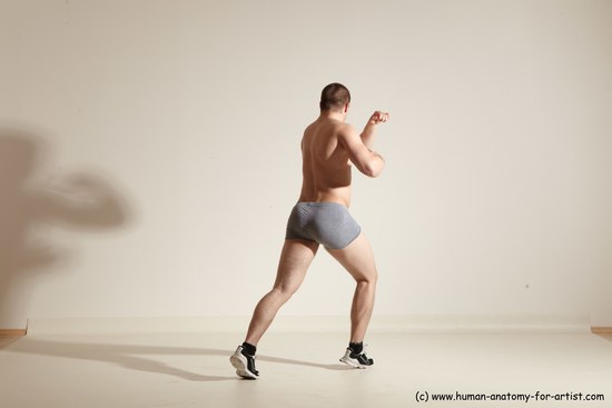 Underwear Martial art Man White Standing poses - ALL Athletic Short Brown Standing poses - simple Dynamic poses Academic