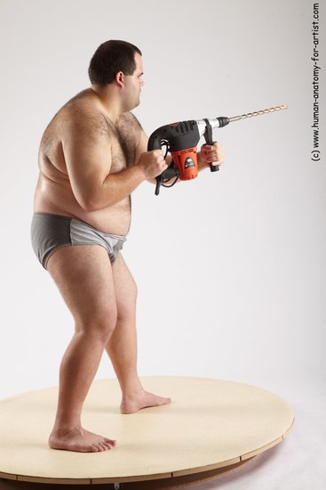 Underwear Daily activities Man White Standing poses - ALL Overweight Short Black Standing poses - simple Academic