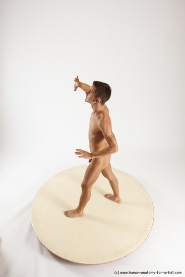 Nude Man White Standing poses - ALL Athletic Short Brown Standing poses - simple Multi angles poses Realistic