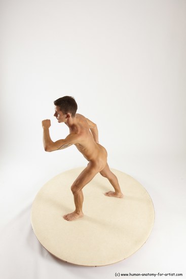 Nude Man White Standing poses - ALL Athletic Short Brown Standing poses - simple Multi angles poses Realistic