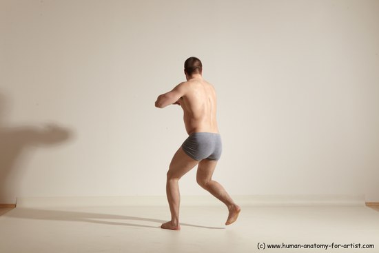 Underwear Martial art Man White Standing poses - ALL Athletic Short Brown Standing poses - simple Dynamic poses Academic