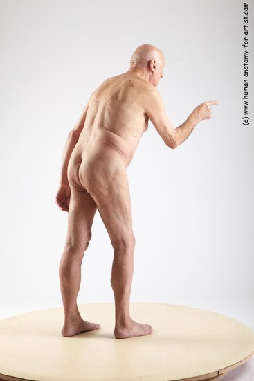 and more Nude Man White Standing poses - ALL Slim Bald Grey Standing poses - simple Realistic