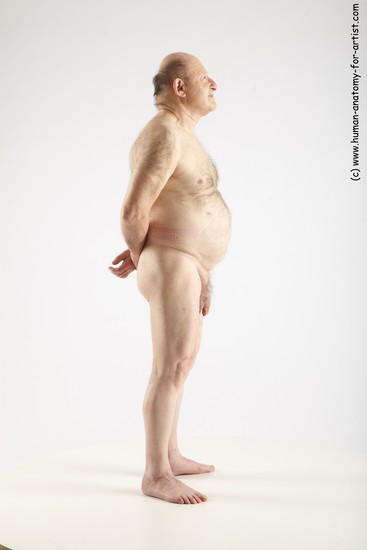 and more Nude Man White Standing poses - ALL Chubby Bald Grey Standing poses - simple Realistic