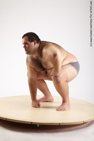 Underwear Man White Standing poses - ALL Overweight Short Standing poses - bend over Black Academic