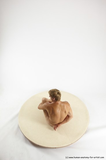 Nude Man White Sitting poses - simple Athletic Short Brown Sitting poses - ALL Multi angles poses Realistic