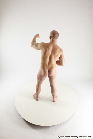 Man White Standing poses - ALL Slim Bald Standing poses - simple Multi angles poses Academic