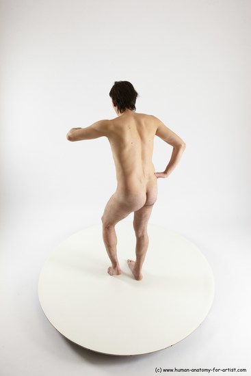 Nude Man White Standing poses - ALL Slim Short Brown Standing poses - simple Multi angles poses Realistic