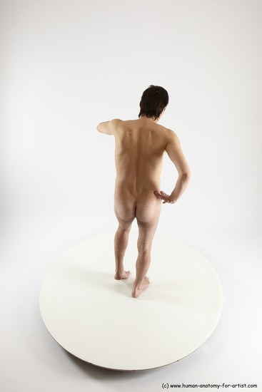 Nude Man White Standing poses - ALL Slim Short Brown Standing poses - simple Multi angles poses Realistic