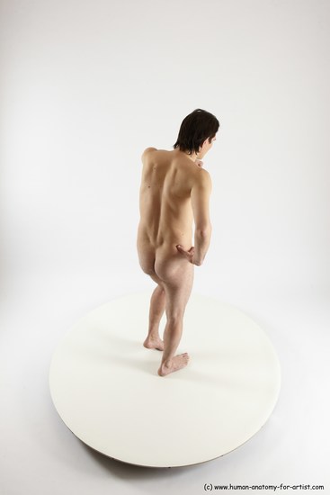 Nude Man White Standing poses - ALL Slim Short Brown Standing poses - simple Multi angles poses Realistic