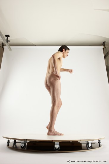 Nude Man White Standing poses - ALL Slim Short Brown Standing poses - simple Multi angles poses Realistic