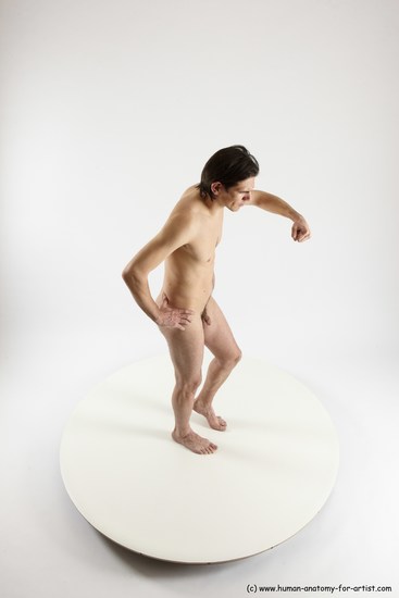 Nude Man White Standing poses - ALL Slim Short Brown Standing poses - simple Multi angles poses Realistic