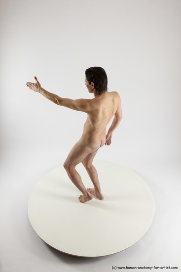 Nude Man White Standing poses - ALL Slim Short Brown Standing poses - simple Multi angles poses Realistic