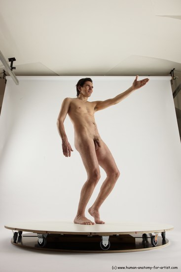 Nude Man White Standing poses - ALL Slim Short Brown Standing poses - simple Multi angles poses Realistic