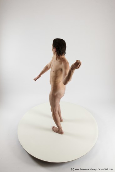 Nude Man White Standing poses - ALL Slim Short Brown Standing poses - simple Multi angles poses Realistic