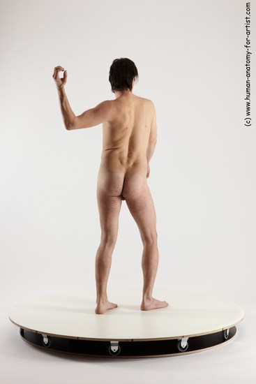 Nude Man White Standing poses - ALL Slim Short Brown Standing poses - simple Multi angles poses Realistic