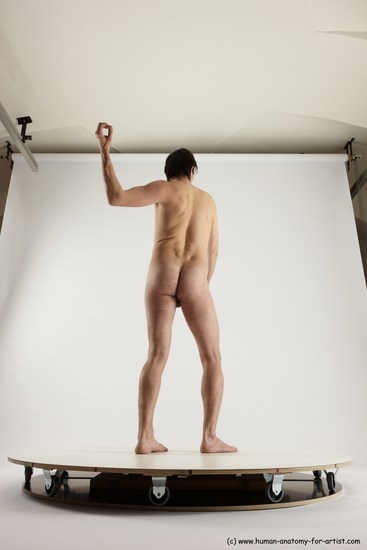 Nude Man White Standing poses - ALL Slim Short Brown Standing poses - simple Multi angles poses Realistic