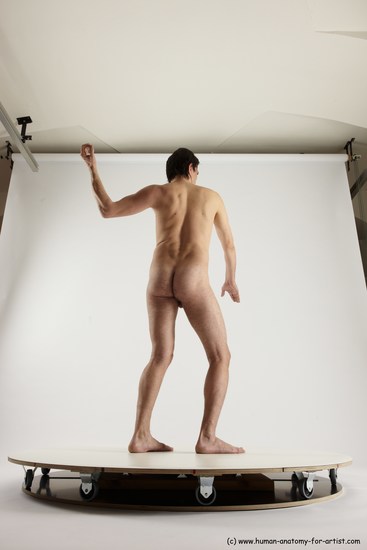 Nude Man White Standing poses - ALL Slim Short Brown Standing poses - simple Multi angles poses Realistic