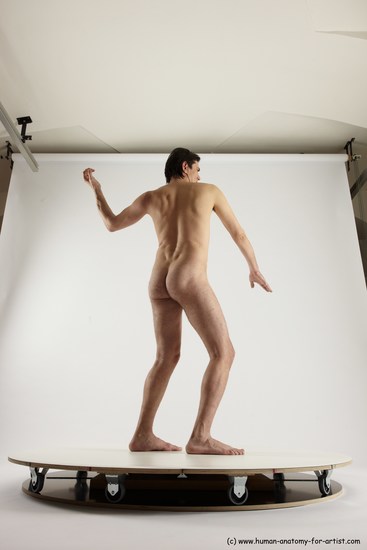 Nude Man White Standing poses - ALL Slim Short Brown Standing poses - simple Multi angles poses Realistic