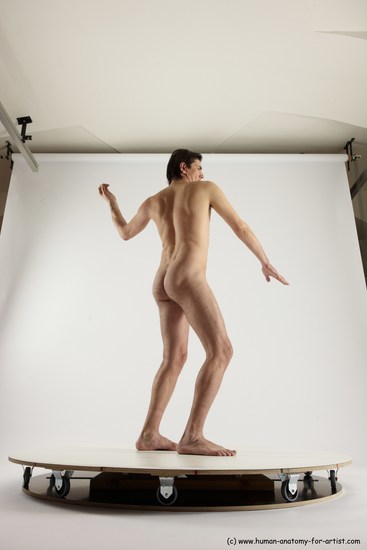 Nude Man White Standing poses - ALL Slim Short Brown Standing poses - simple Multi angles poses Realistic