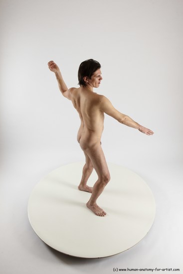 Nude Man White Standing poses - ALL Slim Short Brown Standing poses - simple Multi angles poses Realistic