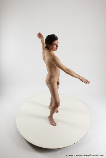 Nude Man White Standing poses - ALL Slim Short Brown Standing poses - simple Multi angles poses Realistic