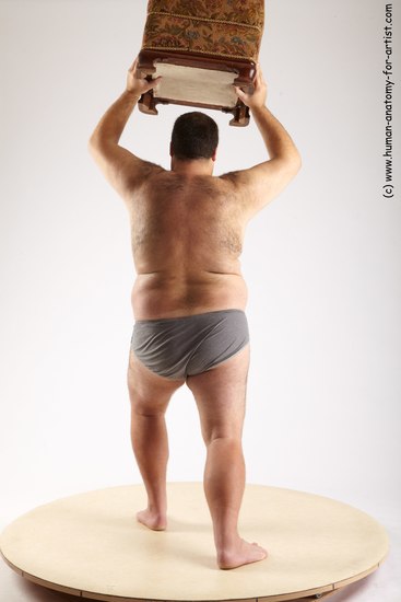 Underwear Man White Standing poses - ALL Overweight Short Black Standing poses - simple Academic