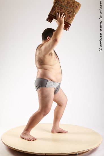 Underwear Man White Standing poses - ALL Overweight Short Black Standing poses - simple Academic