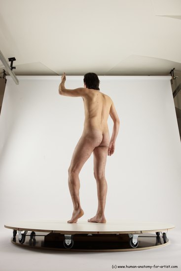 Nude Man White Standing poses - ALL Slim Short Brown Standing poses - simple Multi angles poses Realistic