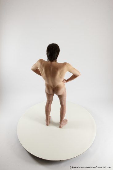 Nude Man White Standing poses - ALL Slim Short Brown Standing poses - simple Multi angles poses Realistic