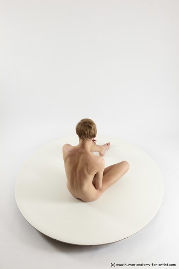 Nude Man White Sitting poses - simple Underweight Medium Brown Sitting poses - ALL Multi angles poses Realistic