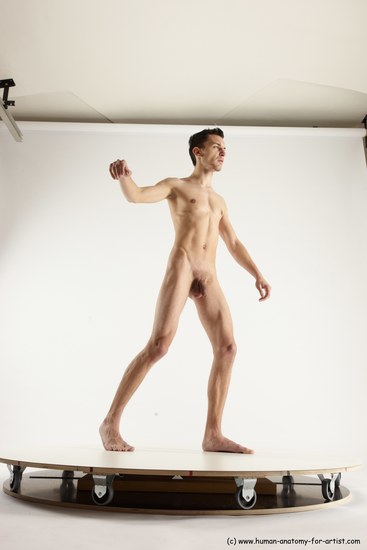 Nude Man White Standing poses - ALL Athletic Short Brown Standing poses - simple Multi angles poses Realistic