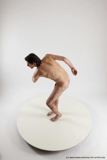 Nude Man White Standing poses - ALL Slim Short Brown Standing poses - simple Multi angles poses Realistic