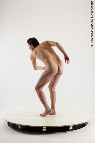 Nude Man White Standing poses - ALL Slim Short Brown Standing poses - simple Multi angles poses Realistic