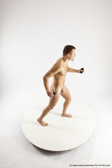 Nude Fighting Man White Standing poses - ALL Slim Short Brown Standing poses - simple Multi angles poses Realistic