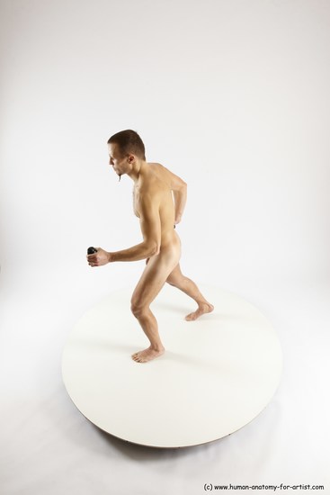 Nude Fighting Man White Standing poses - ALL Slim Short Brown Standing poses - simple Multi angles poses Realistic