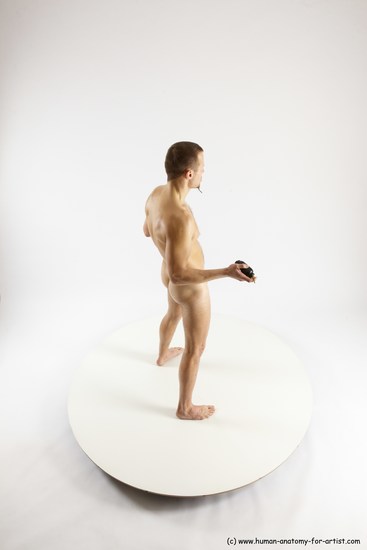 Nude Fighting Man White Standing poses - ALL Slim Short Brown Standing poses - simple Multi angles poses Realistic