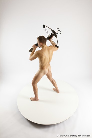 Nude Fighting Man White Standing poses - ALL Slim Short Brown Standing poses - simple Multi angles poses Realistic