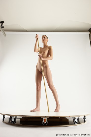 Nude White Standing poses - ALL Slim Bald Standing poses - simple Multi angles poses Realistic