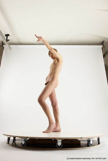 Nude Man White Standing poses - ALL Underweight Medium Brown Standing poses - simple Multi angles poses Realistic