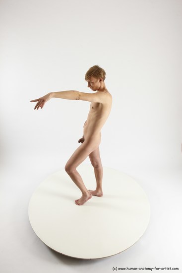 Nude Man White Standing poses - ALL Underweight Medium Brown Standing poses - simple Multi angles poses Realistic