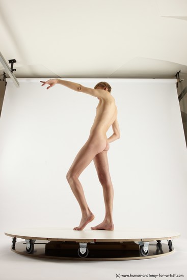 Nude Man White Standing poses - ALL Underweight Medium Brown Standing poses - simple Multi angles poses Realistic